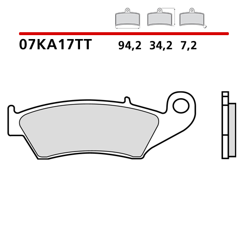 Bremsbeläge Brembo Kawasaki KX 450 F (06-23) vorne ceramic 07KA17TT