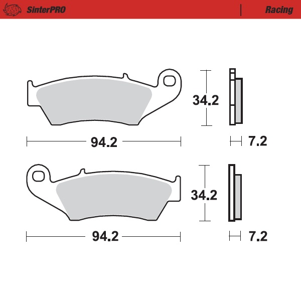 Bremsbeläge Moto Master Kawasaki KX 450 F (06-23) vorne racing MM-093411