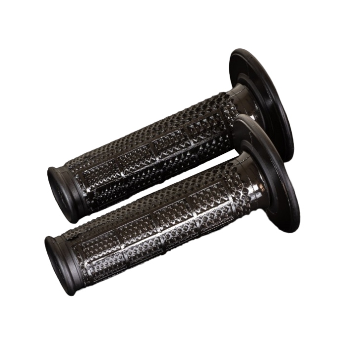 Griffpaar off-road Renthal Dual Half Waffle Tapered - schwarz R-G198