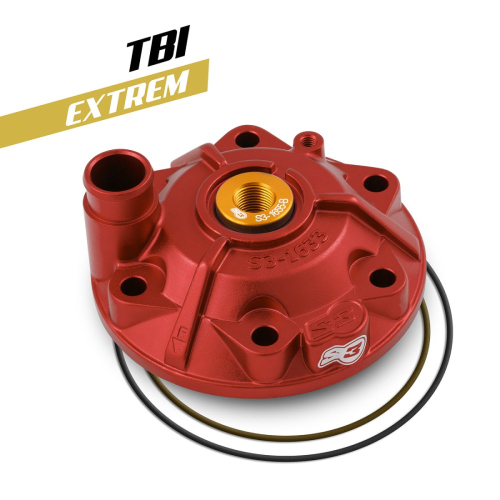 Zylinderkopf S3 KTM 300 EXC (18-23) - Extreme rot XTR-985TPI-250-R